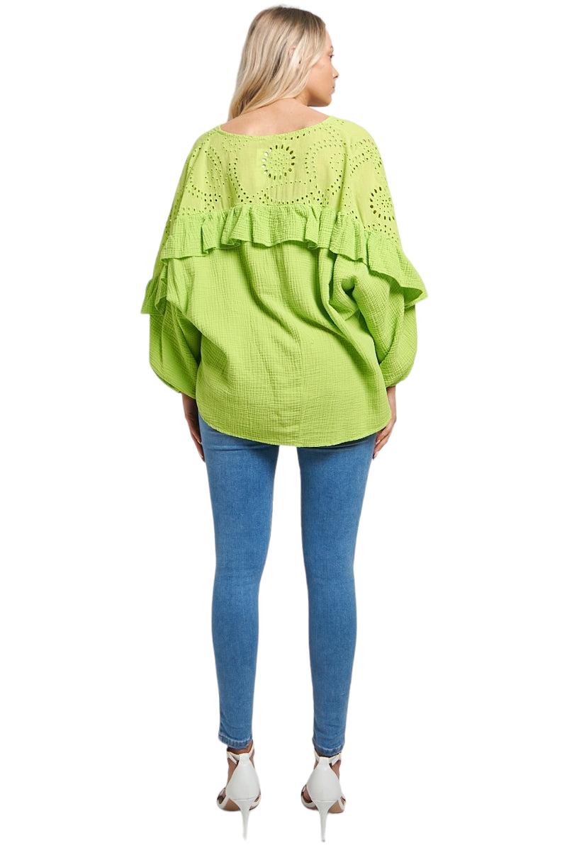 Anglaise ruffle blouse