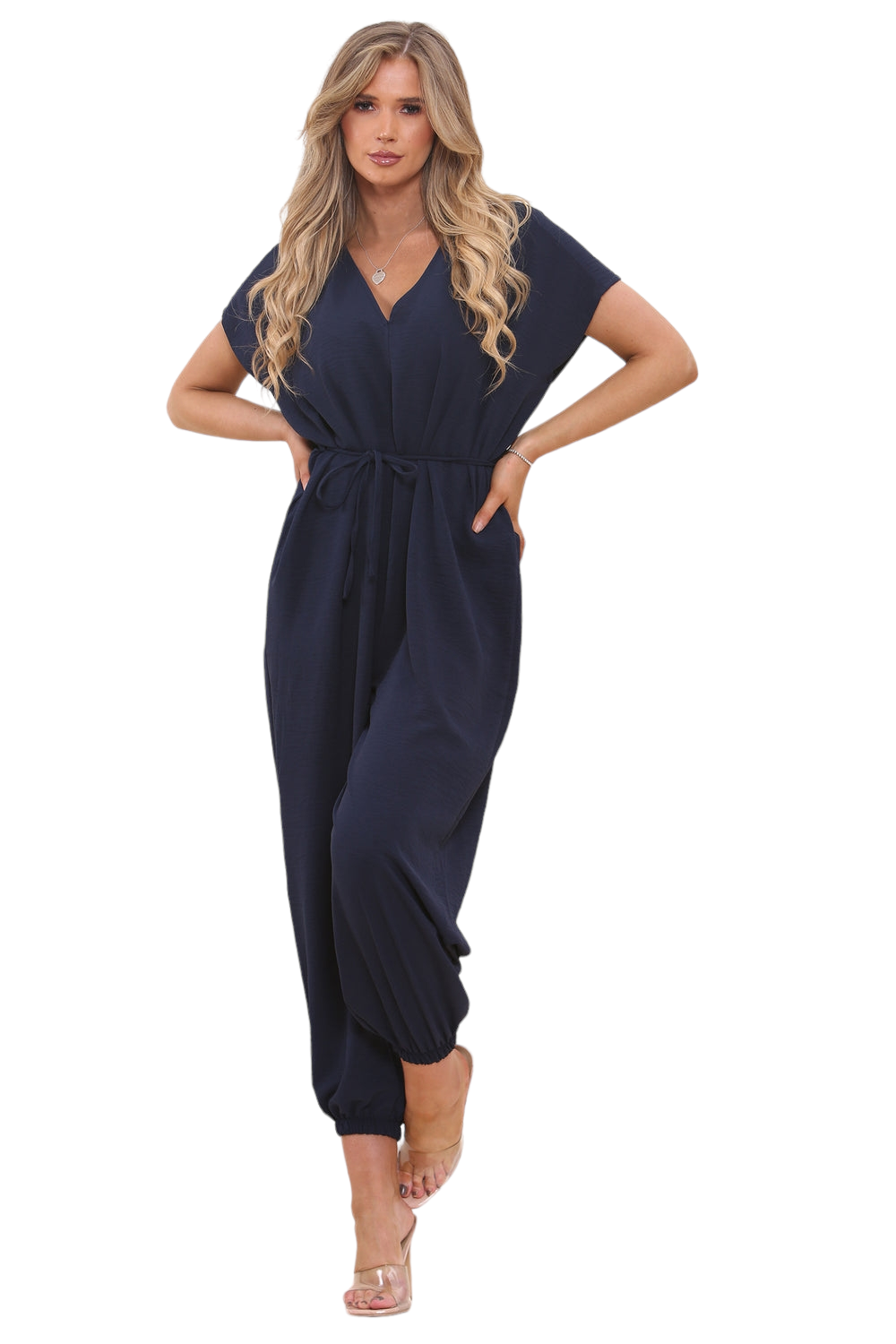 Elsie jumpsuit with tie waist - three colours