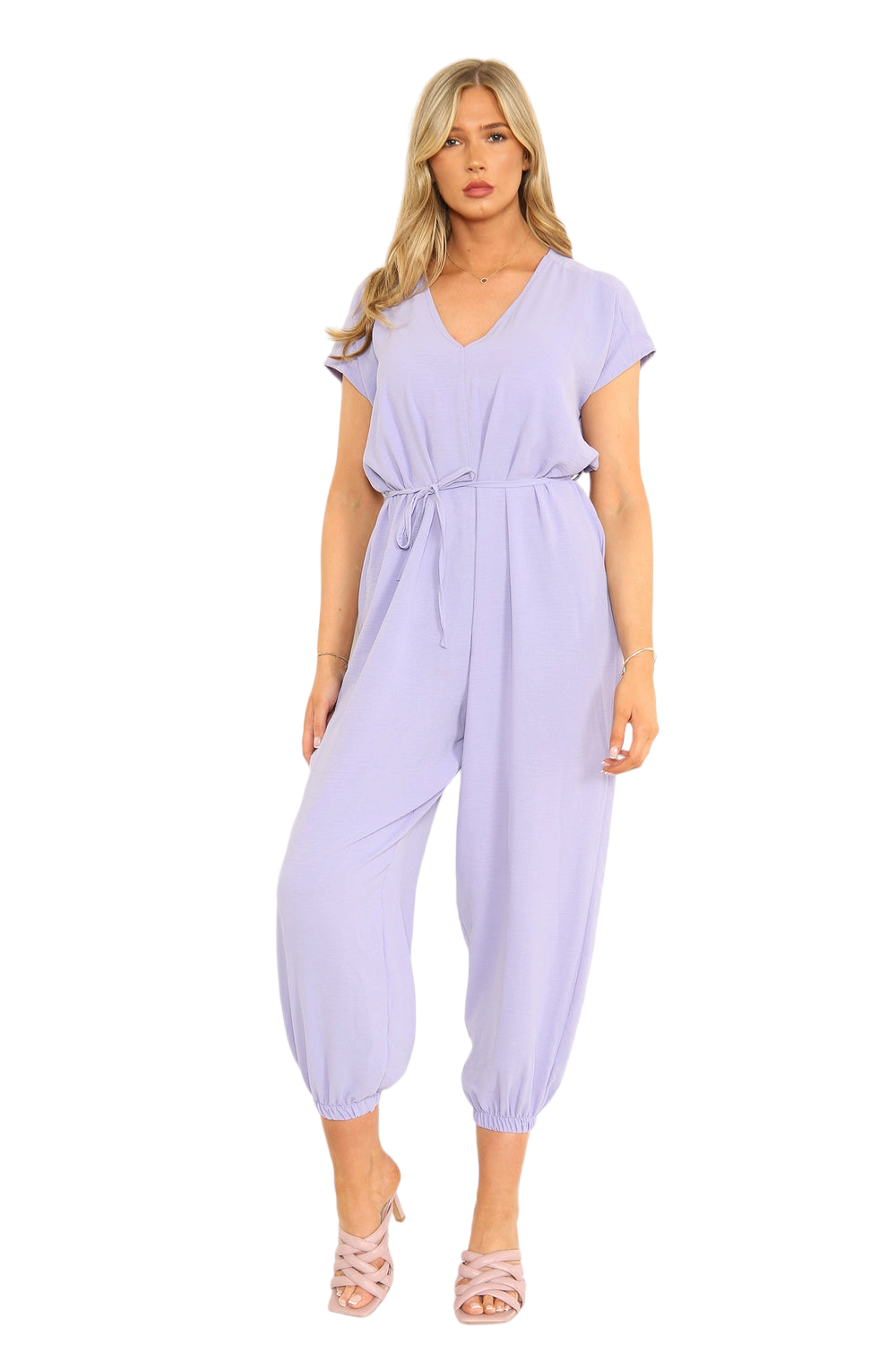 Elsie jumpsuit with tie waist - three colours