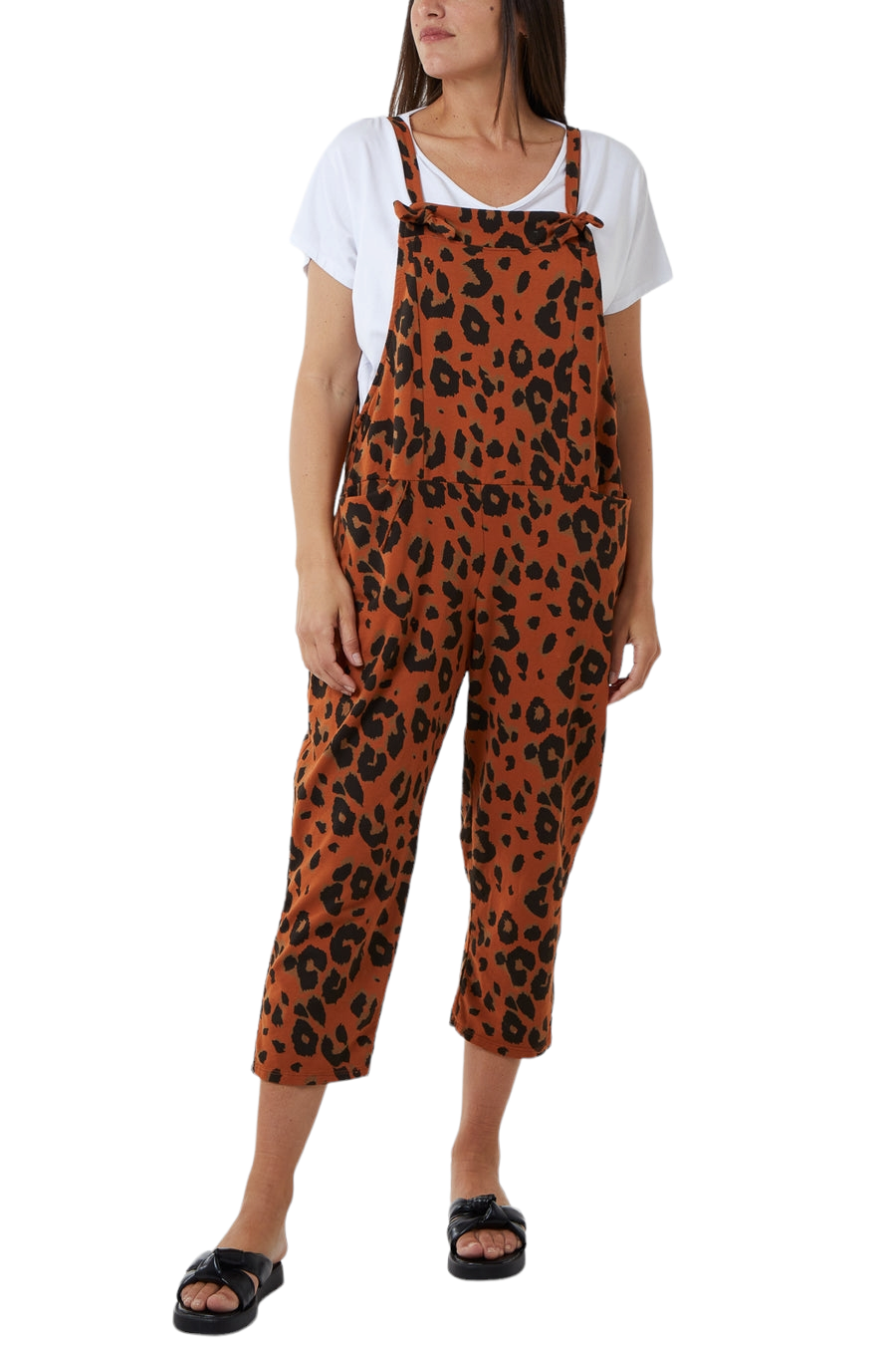 Jules jersey animal print dungarees - various colours