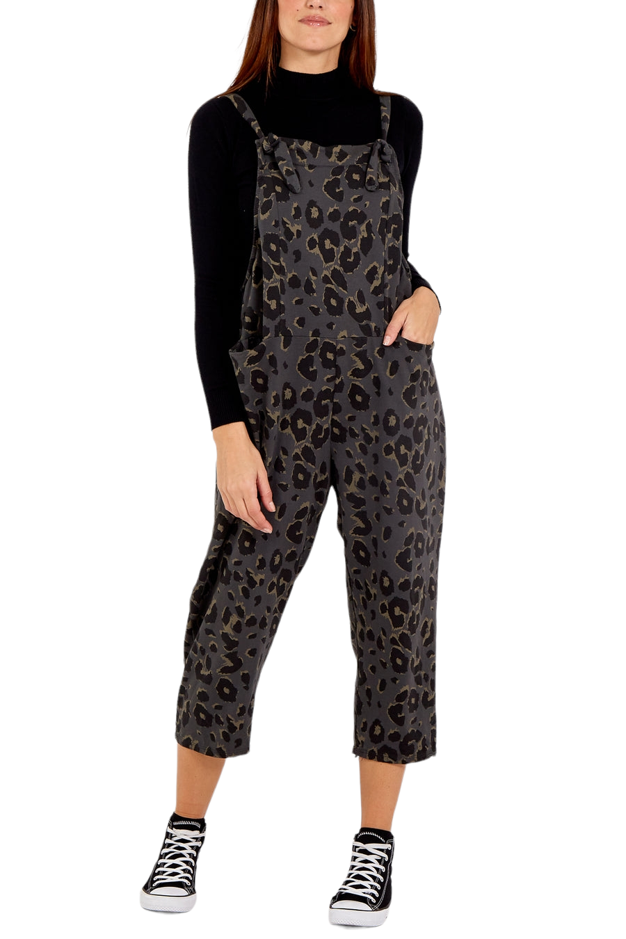 Jules jersey animal print dungarees - various colours