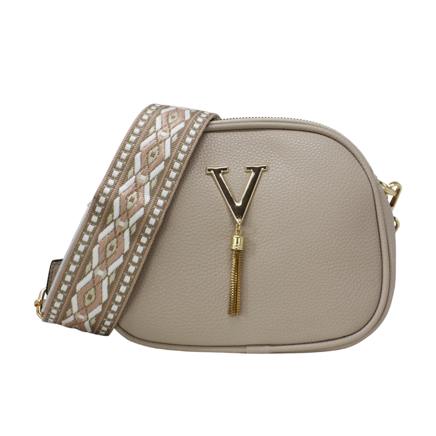 Crossbody Chelsea bag with detachable quirky straps - eight colours