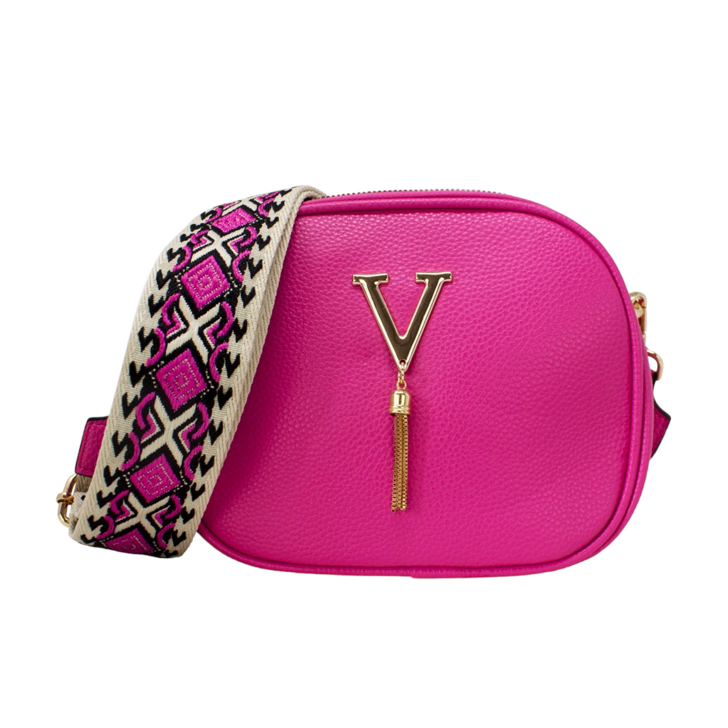 Crossbody Chelsea bag with detachable quirky straps - eight colours