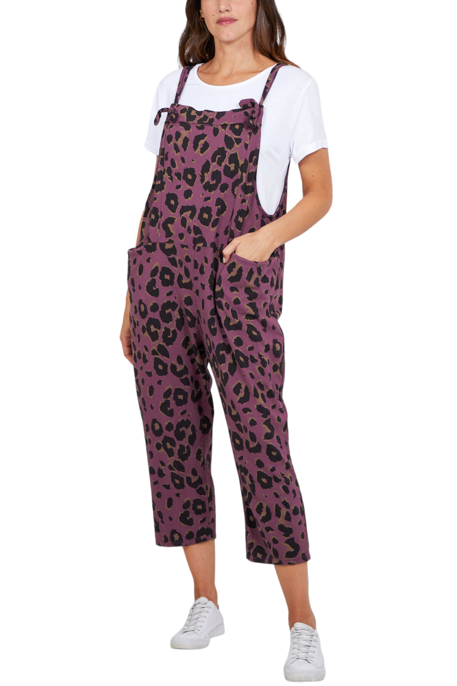 Jules jersey animal print dungarees - various colours