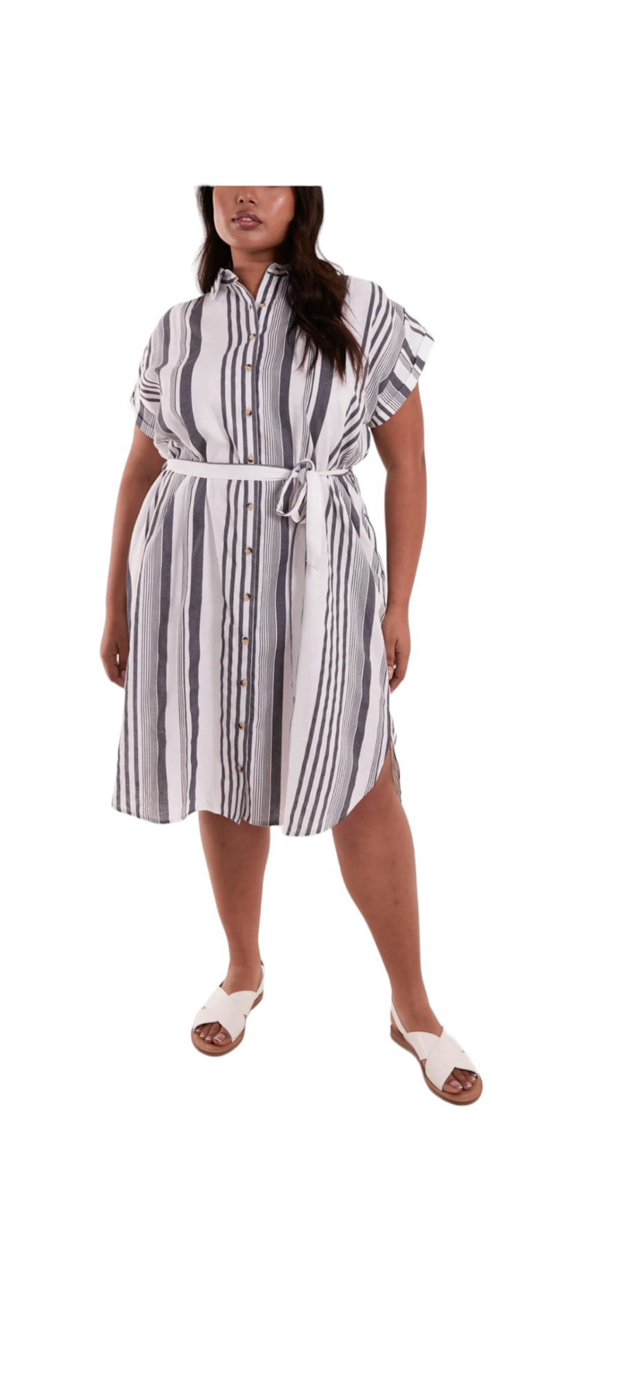 Curve tie dress - in two colours