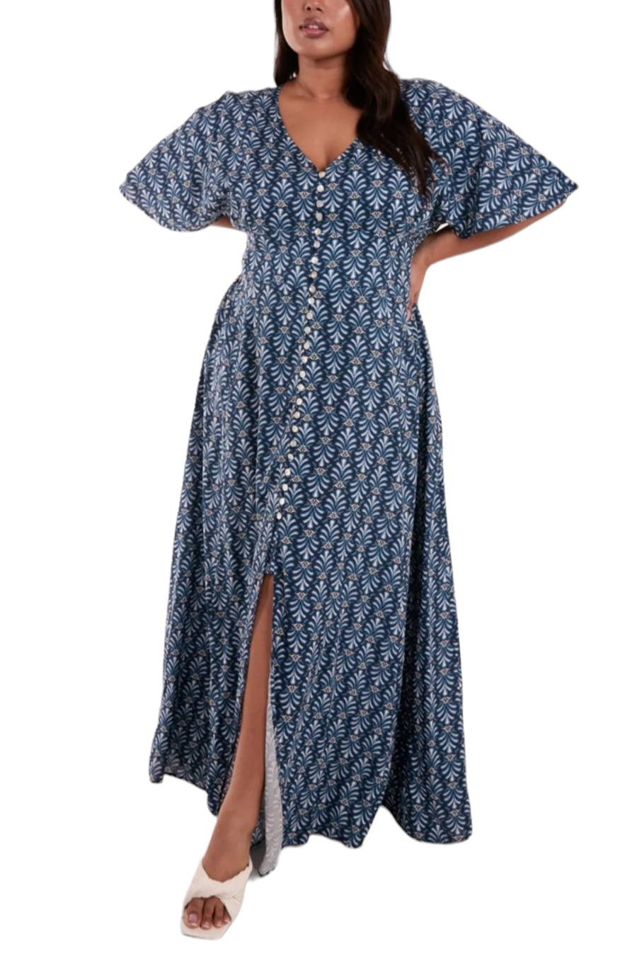 Curve maxi in blue