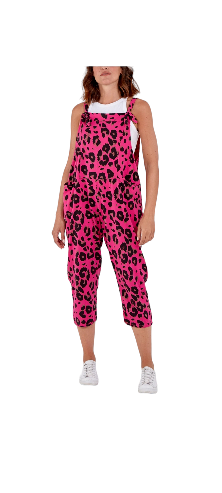 Jules jersey animal print dungarees - various colours
