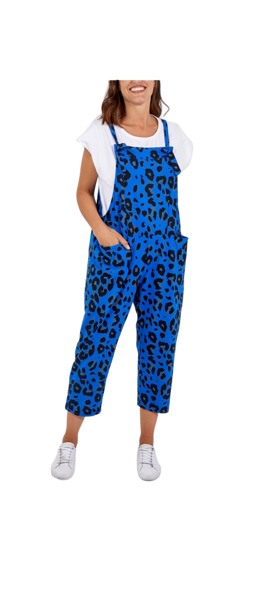 Jules jersey animal print dungarees - various colours
