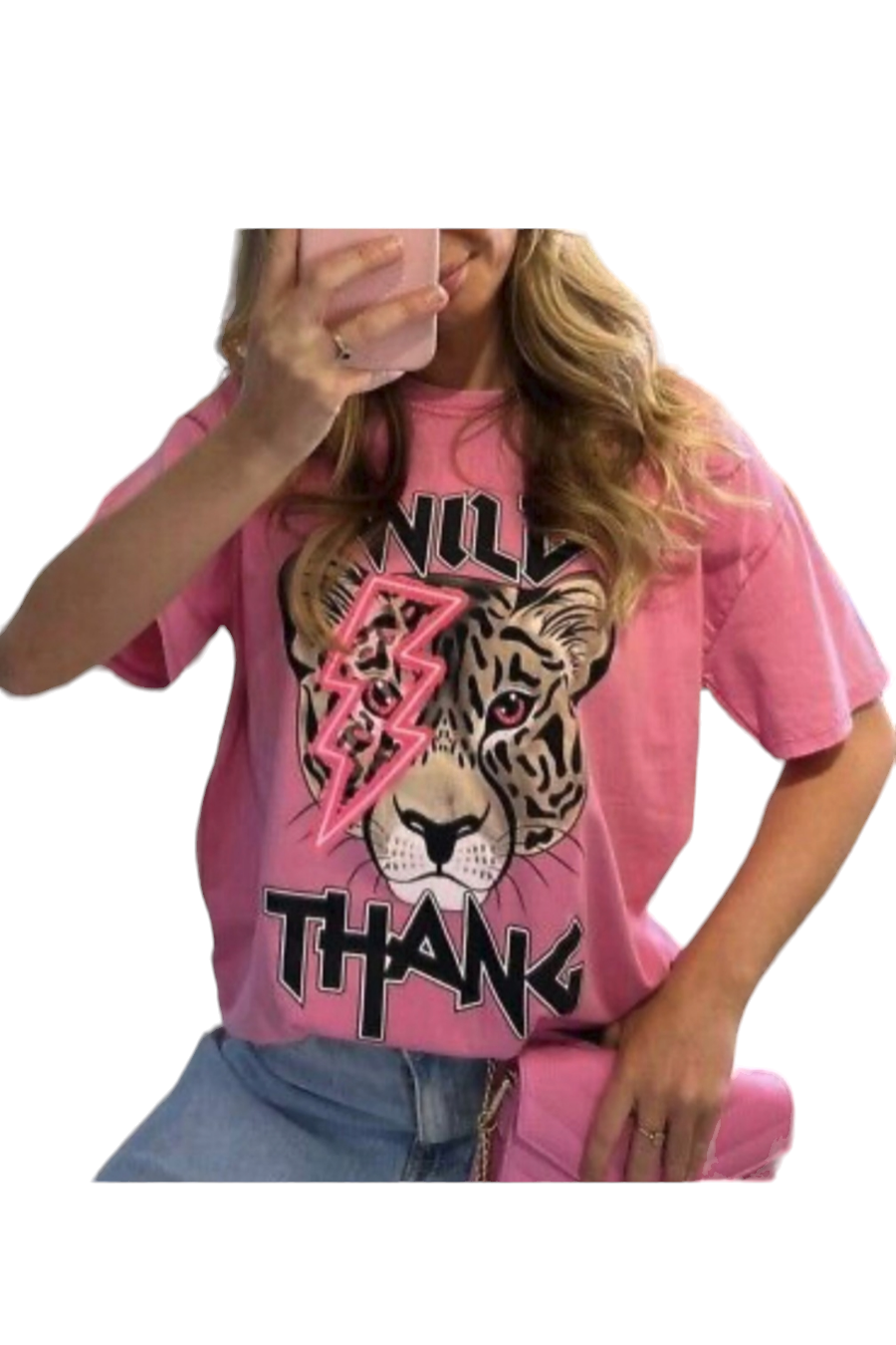 'Wild Thang' oversized logo t-shirt - in five colours