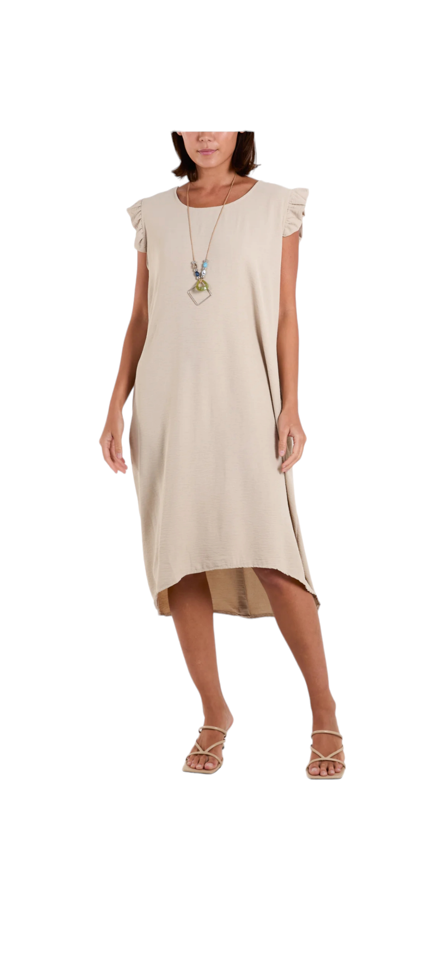 Suzie dress with pockets and back buttons - in five colours