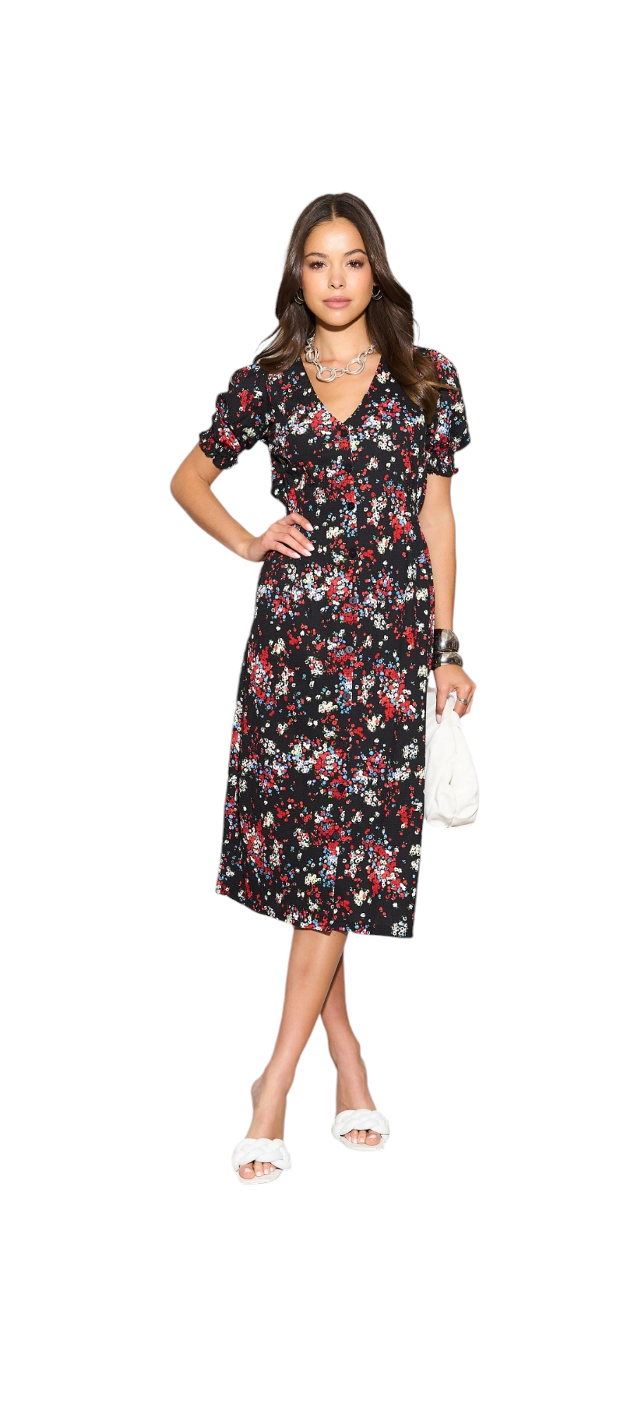 Nessa floral print dress