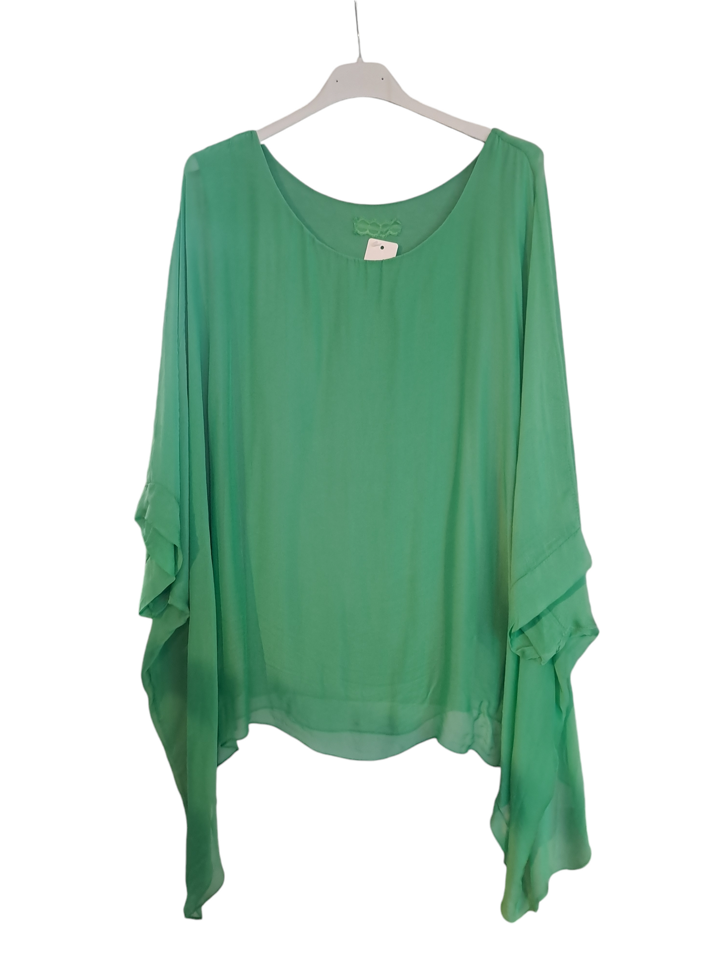 Plain silk mix blouse - in five colours