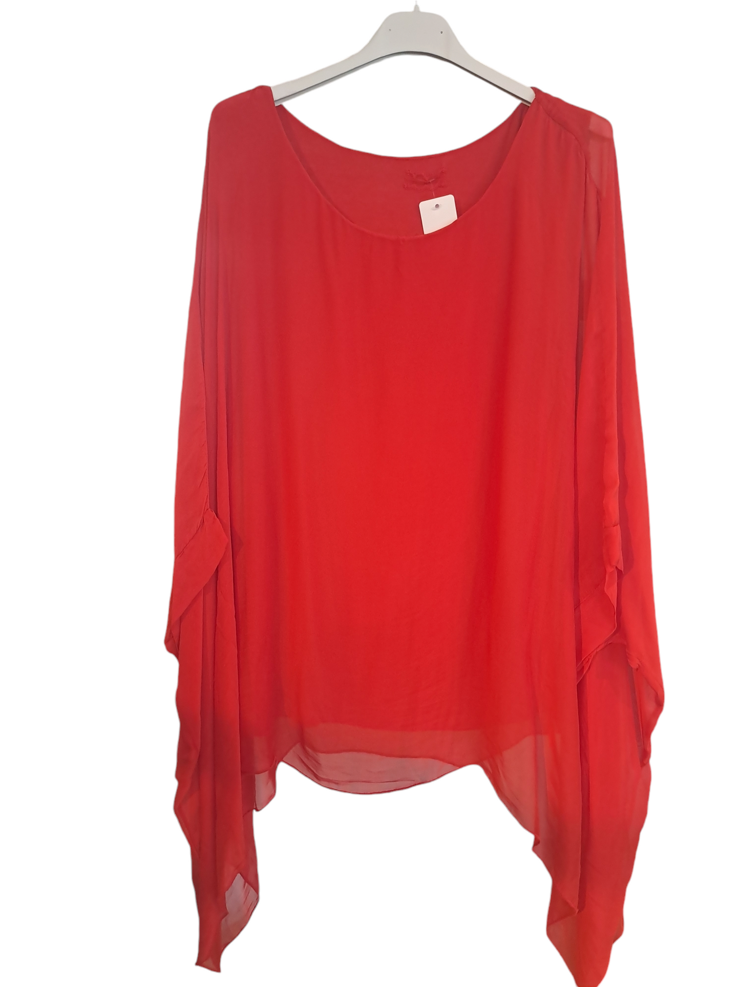 Plain silk mix blouse - in five colours