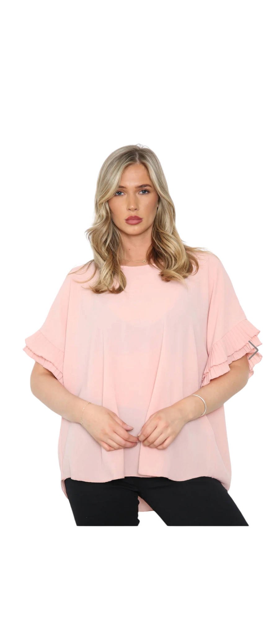Adele frill sleeve top - in five colours
