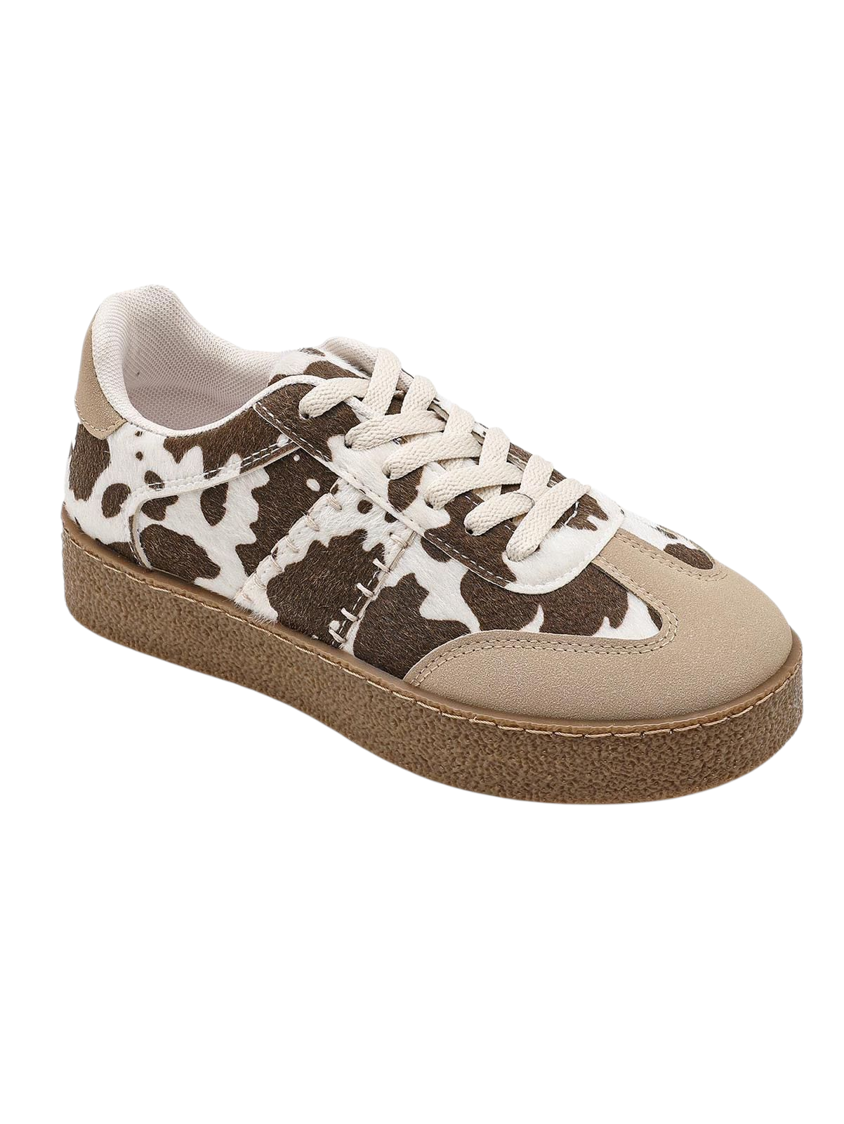 Cow print trainer
