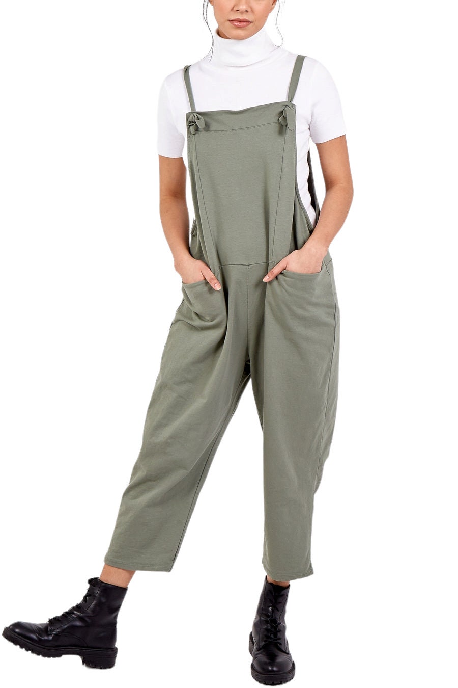 Jules jersey plain dungarees - various colours