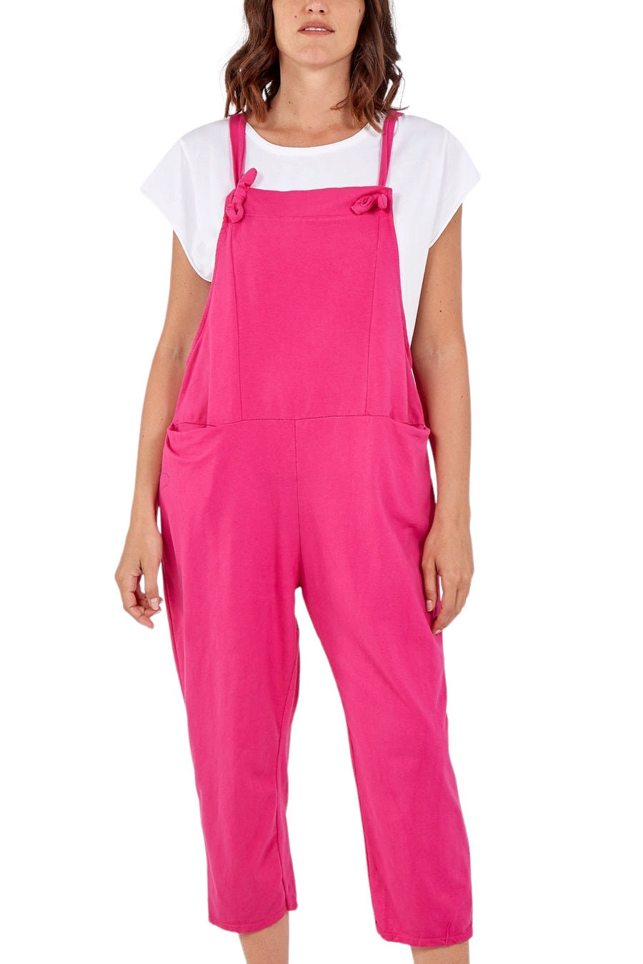 Jules jersey plain dungarees - various colours