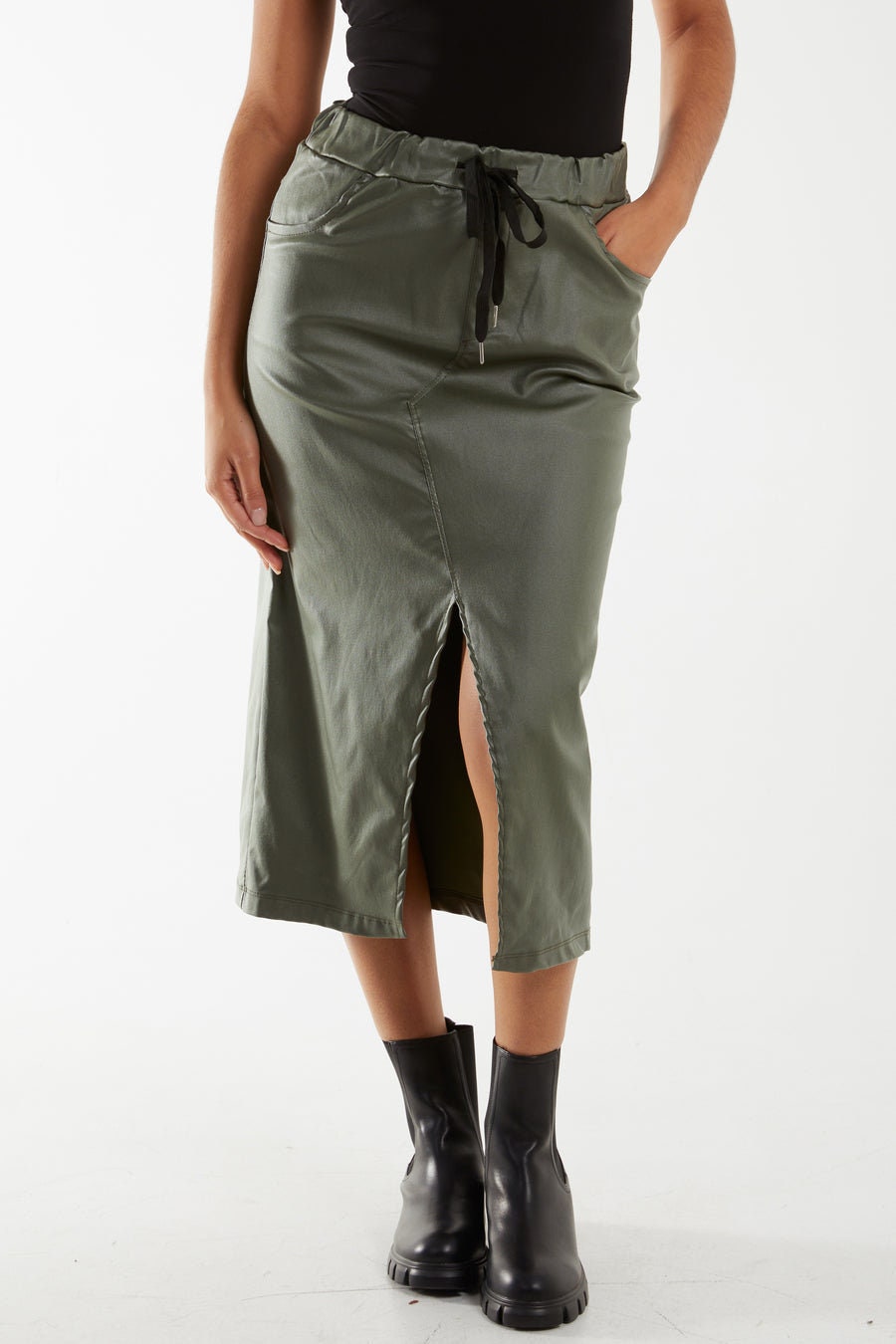 PU coated magic skirt in four colours
