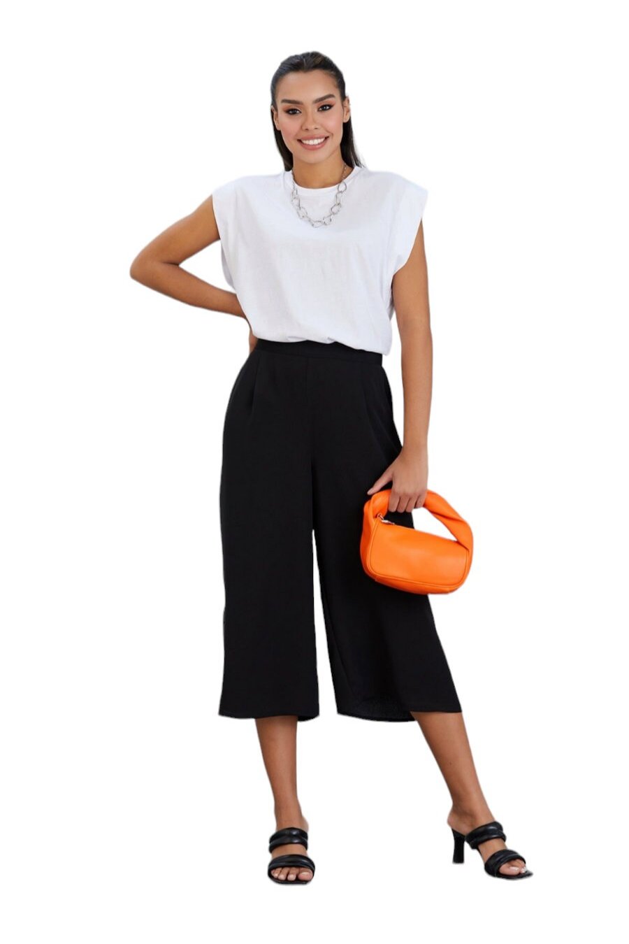 Culottes wide leg trousers - in two colours