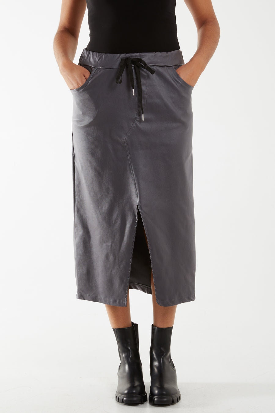 PU coated magic skirt in four colours