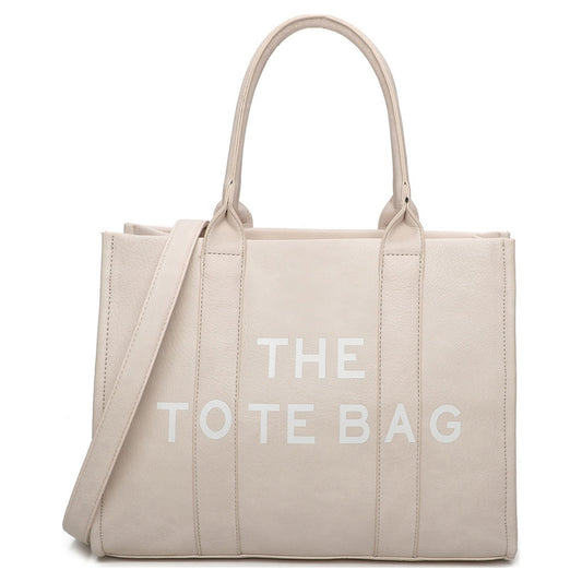 The large size faux leather TOTE BAG - in three colours