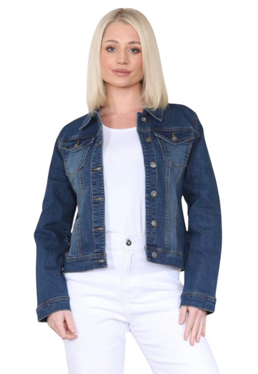 Mid wash denim jacket