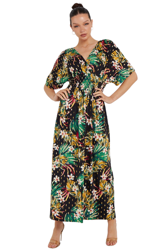 Ginny gold spot maxi dress - four colours