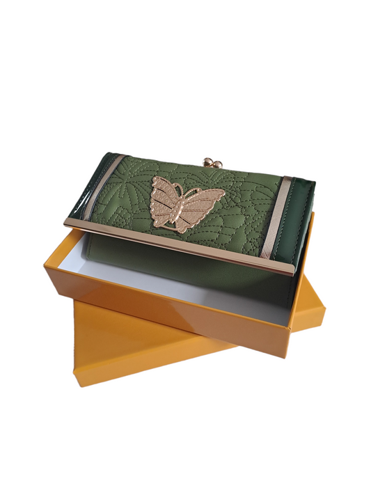 Butterfly clutch purse with gift box