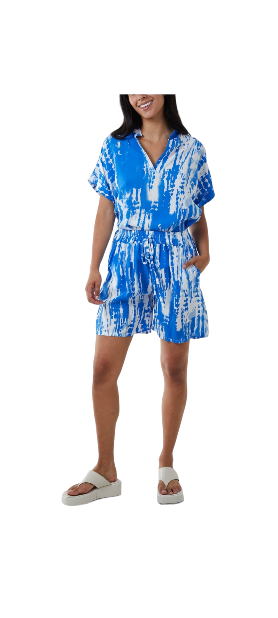 Tie Dye co-ord short set - in four colours