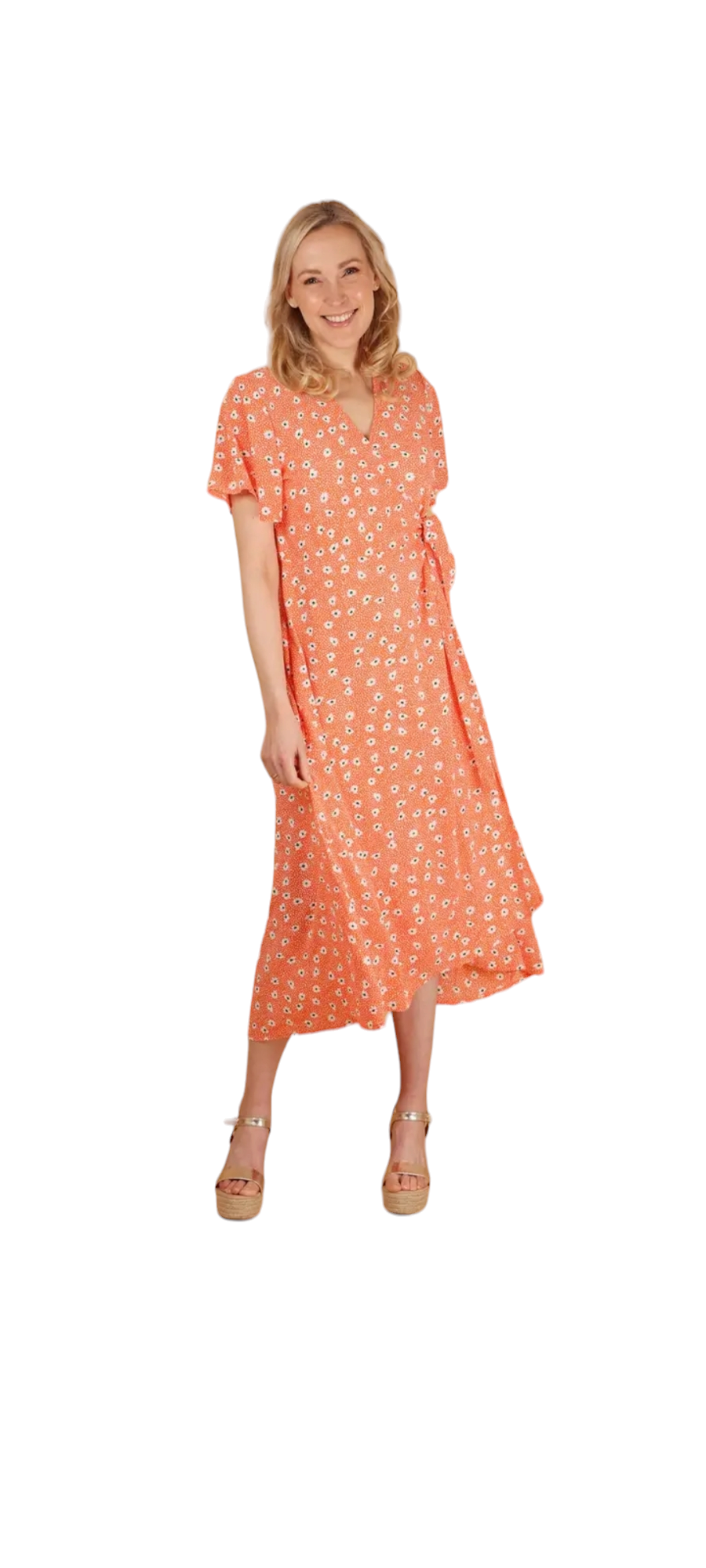 Daisy spot wrap dress - in three colours