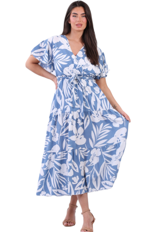 Fifi floral print wrap dress - in six colours