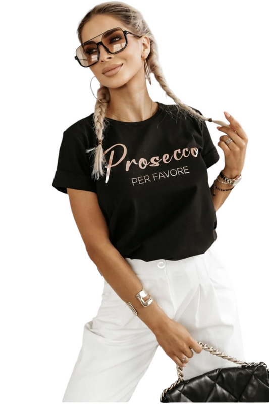 Prosecco per favore tee - in two colours