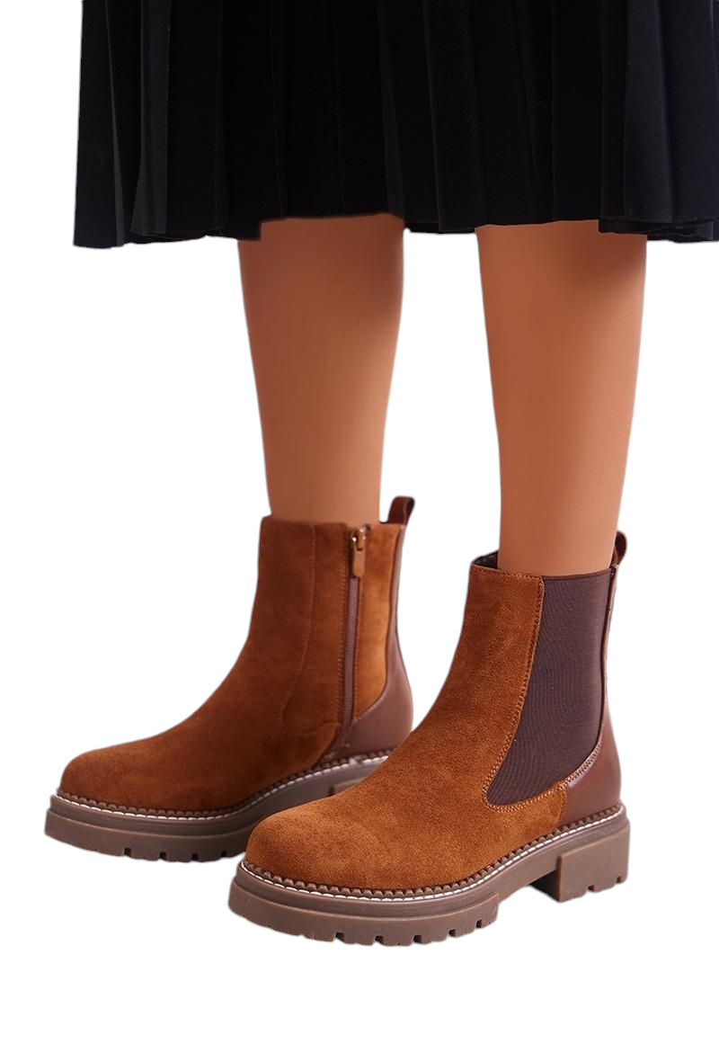 Jerry two tone ankle boot in two colours