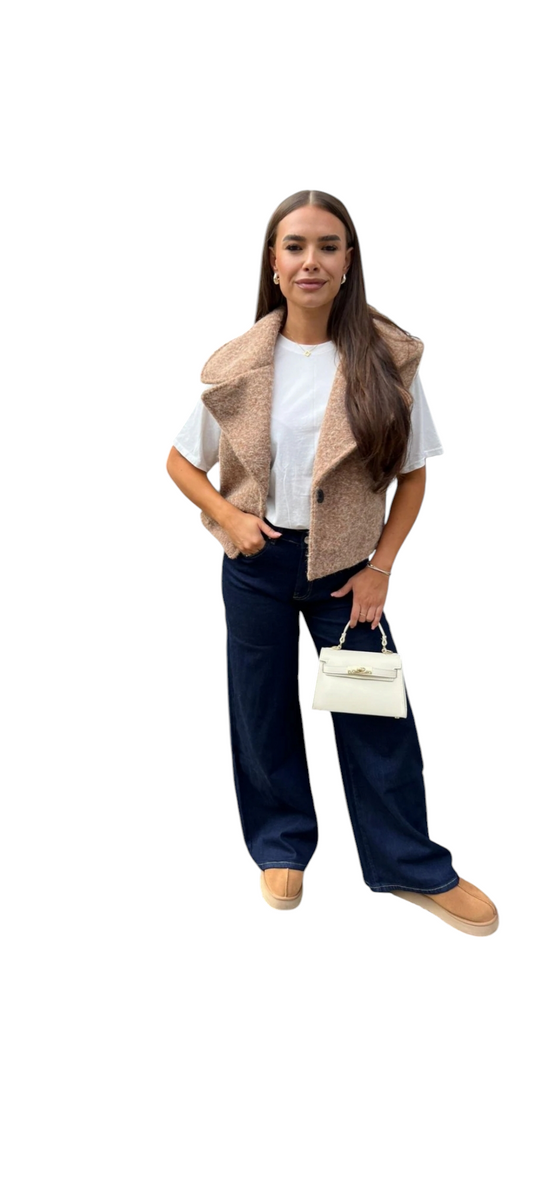 Button fleece waistcoat - in three colours