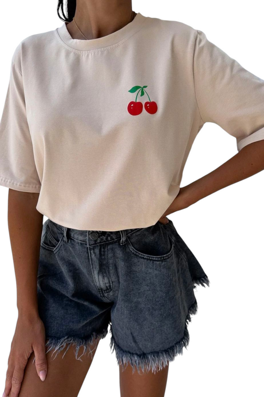 The cherry tee in stone