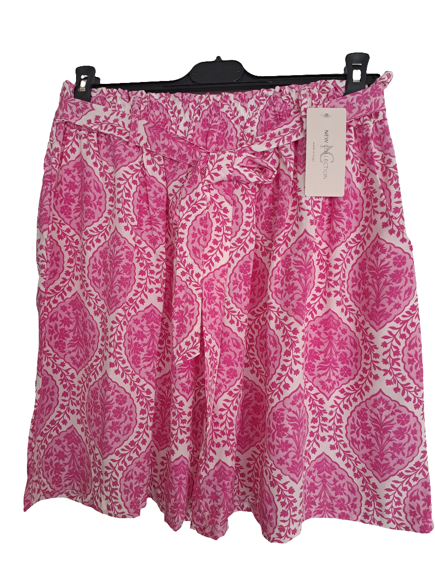 Floral print tie shorts - in various colours