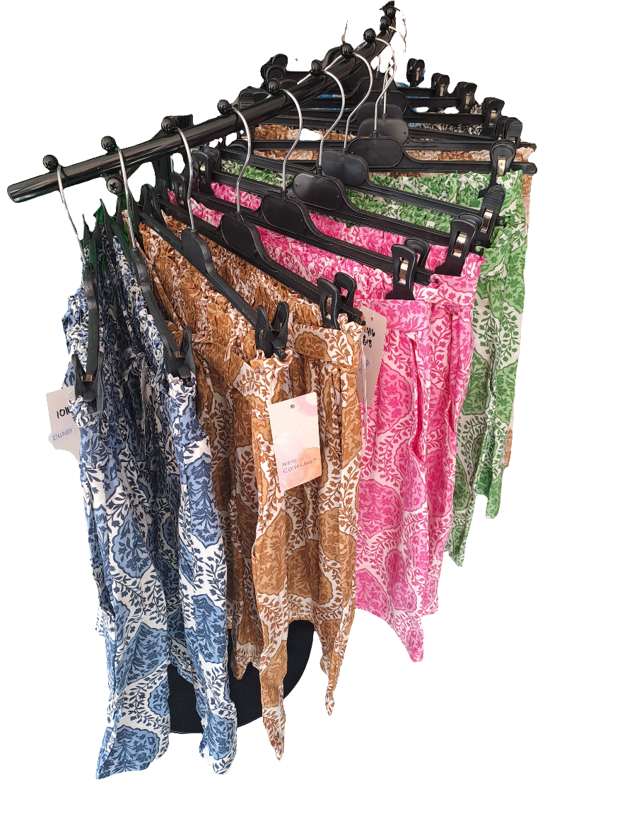 Floral print tie shorts - in various colours