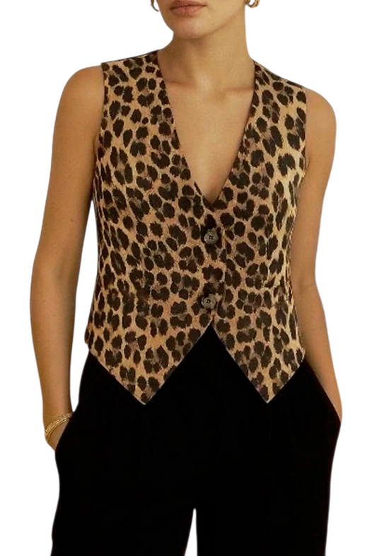 Leopard waistcoat