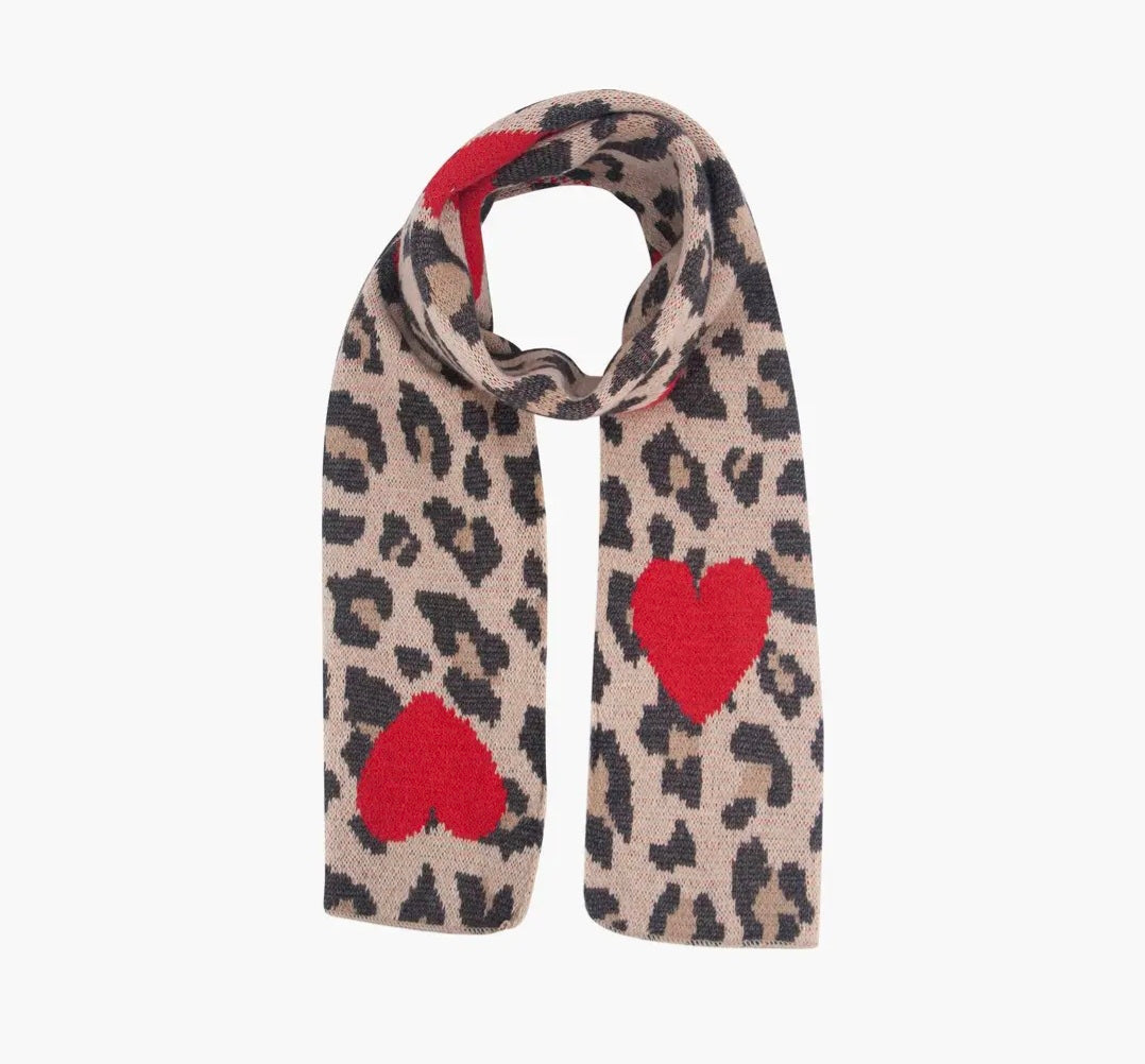 Love leopard scarf