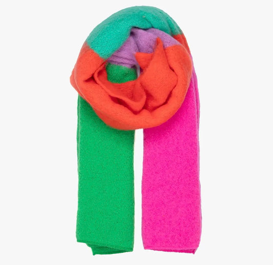 Multicoloured brights scarf
